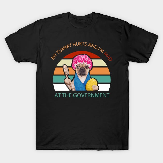 My Tummy Hurts And I'm MAD At The Government Meme T-Shirt by TheAwesome